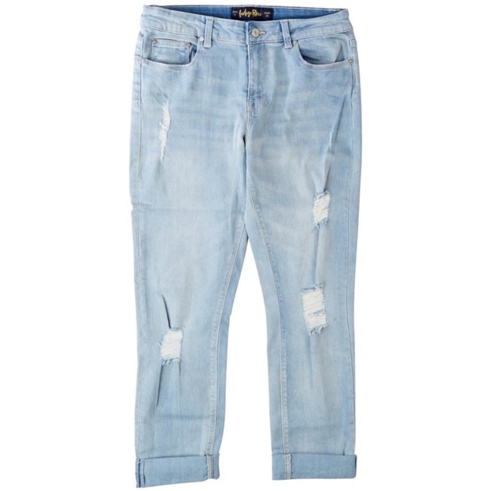 Indigo Rein Juniors Rolled Cuff Jeans Size 7 NWT